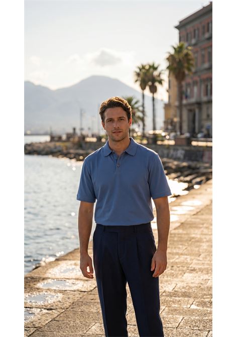PT Torino Rebel fit navy stretch virgin wool trousers with pleats and side adjusters PT TORINO |  | CO-RSZAZ40FWD0360